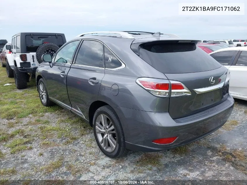 2015 Lexus Rx 350 VIN: 2T2ZK1BA9FC171062 Lot: 40516707