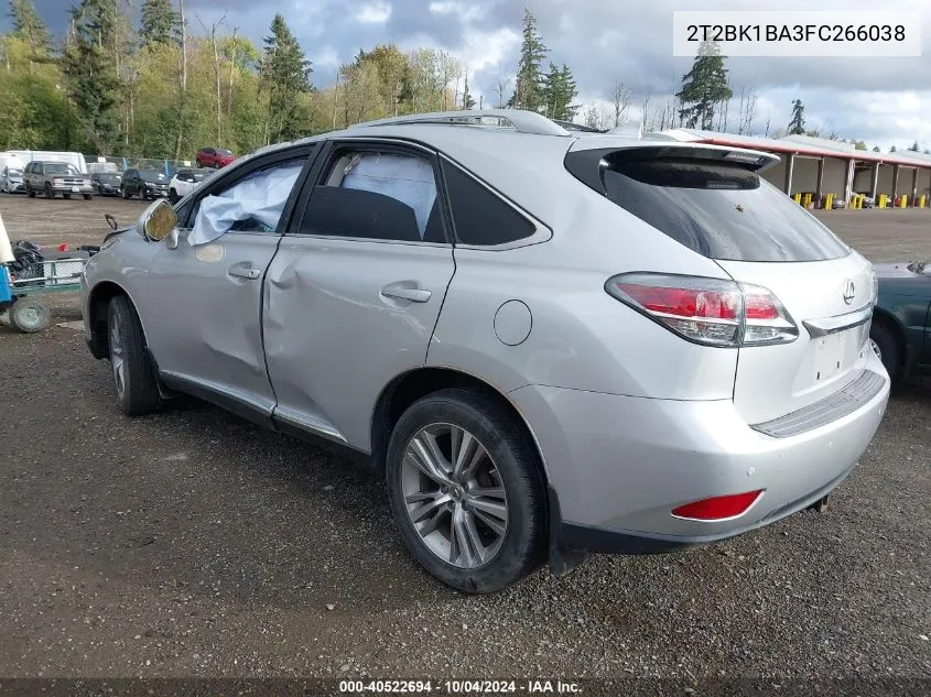 2T2BK1BA3FC266038 2015 Lexus Rx 350