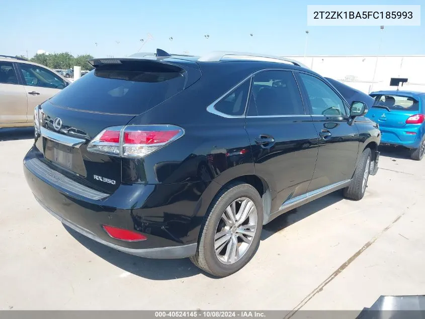 2015 Lexus Rx 350 VIN: 2T2ZK1BA5FC185993 Lot: 40524145