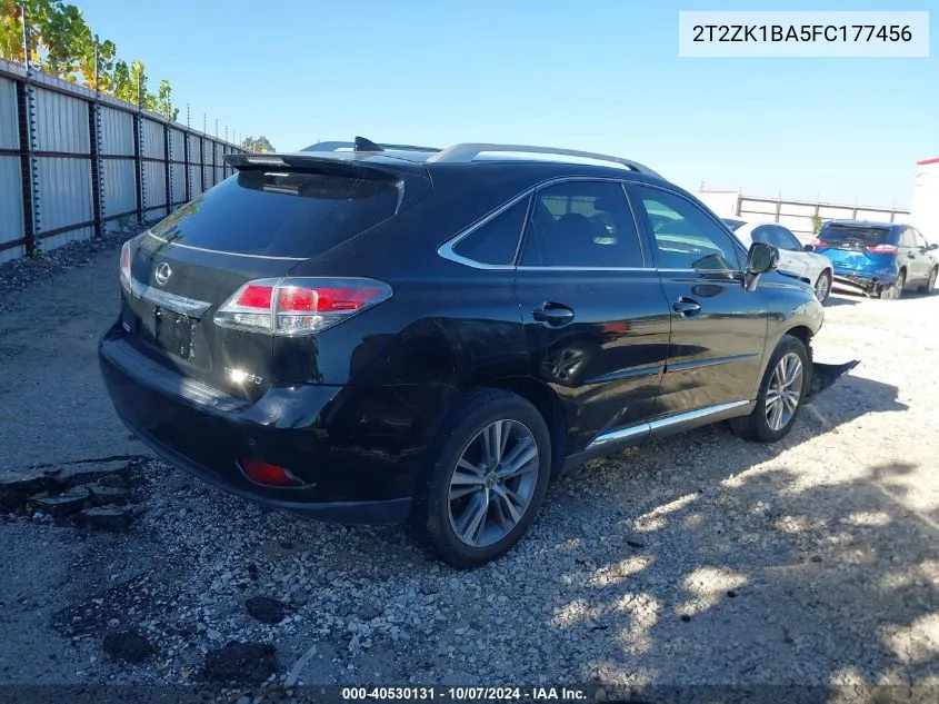 2015 Lexus Rx 350 VIN: 2T2ZK1BA5FC177456 Lot: 40530131