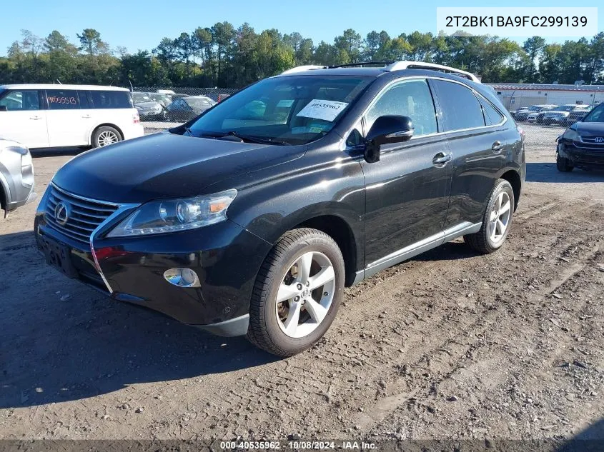 2015 Lexus Rx 350 VIN: 2T2BK1BA9FC299139 Lot: 40535962