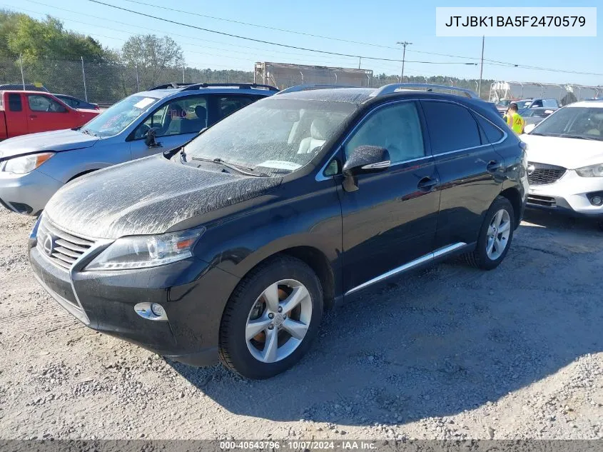 2015 Lexus Rx 350 VIN: JTJBK1BA5F2470579 Lot: 40543796