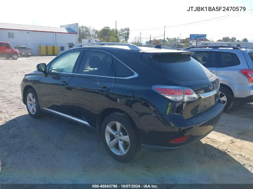 2015 Lexus Rx 350 VIN: JTJBK1BA5F2470579 Lot: 40543796