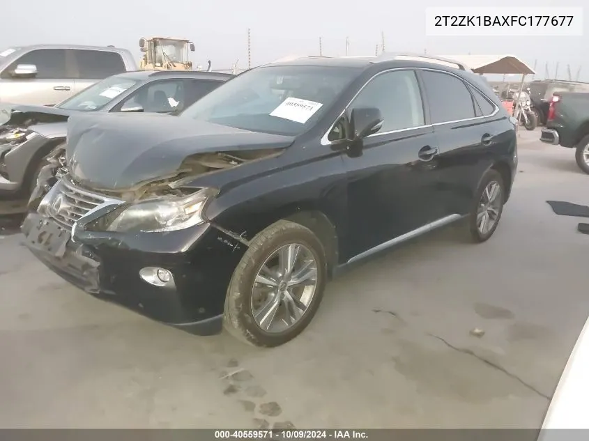 2015 Lexus Rx 350 VIN: 2T2ZK1BAXFC177677 Lot: 40559571