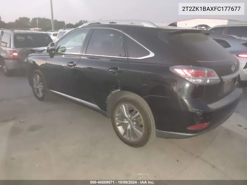 2015 Lexus Rx 350 VIN: 2T2ZK1BAXFC177677 Lot: 40559571