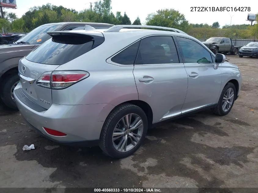 2015 Lexus Rx 350 VIN: 2T2ZK1BA8FC164278 Lot: 40560333