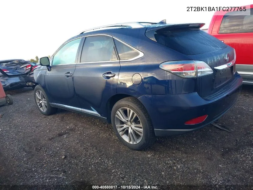 2015 Lexus Rx 350 VIN: 2T2BK1BA1FC277765 Lot: 40580817