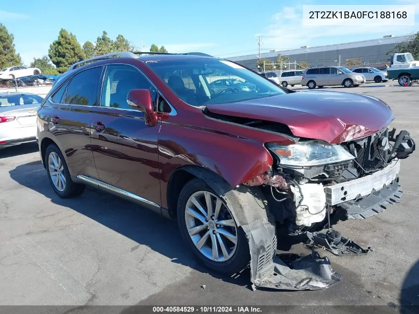 2015 Lexus Rx 350 VIN: 2T2ZK1BA0FC188168 Lot: 40584529