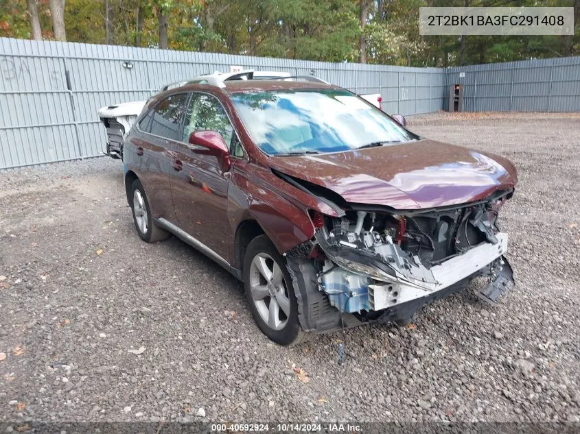 2015 Lexus Rx 350 VIN: 2T2BK1BA3FC291408 Lot: 40592924