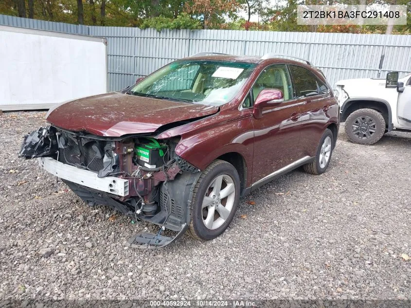 2015 Lexus Rx 350 VIN: 2T2BK1BA3FC291408 Lot: 40592924