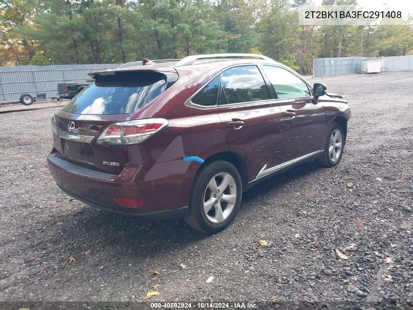 2015 Lexus Rx 350 VIN: 2T2BK1BA3FC291408 Lot: 40592924