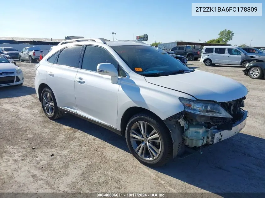 2015 Lexus Rx 350 350 VIN: 2T2ZK1BA6FC178809 Lot: 40596671