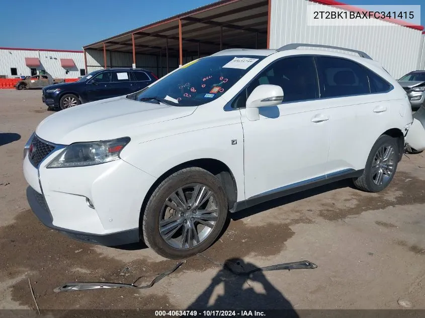 2015 Lexus Rx 350/Base/F Sport VIN: 2T2BK1BAXFC341415 Lot: 40634749