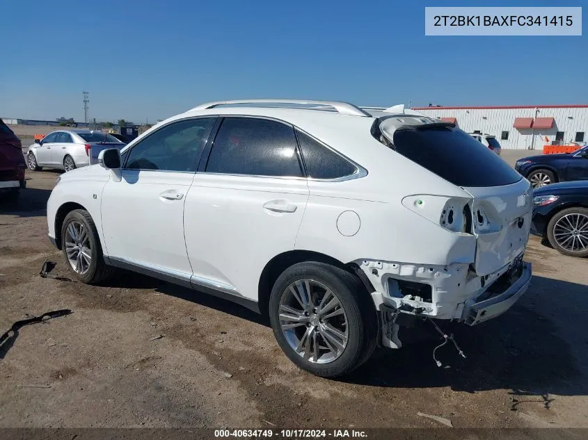 2015 Lexus Rx 350/Base/F Sport VIN: 2T2BK1BAXFC341415 Lot: 40634749