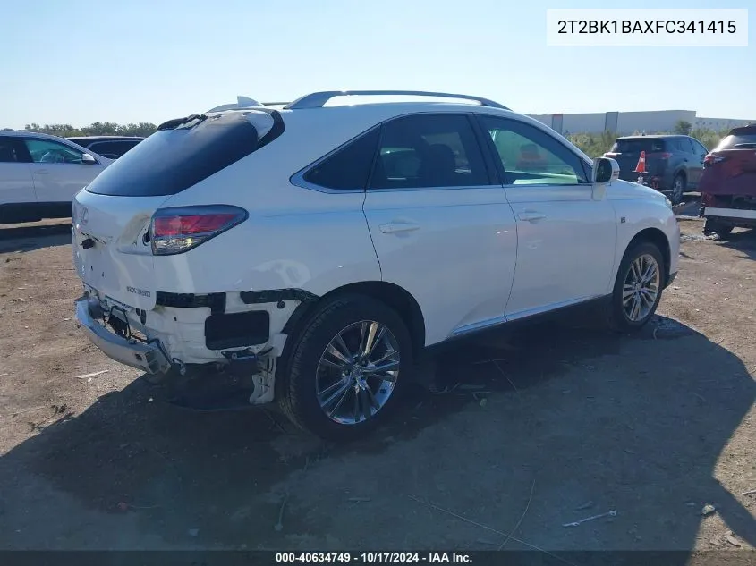 2015 Lexus Rx 350/Base/F Sport VIN: 2T2BK1BAXFC341415 Lot: 40634749