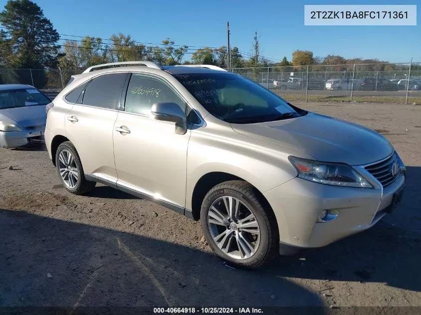 2015 Lexus Rx 350 VIN: 2T2ZK1BA8FC171361 Lot: 40664918