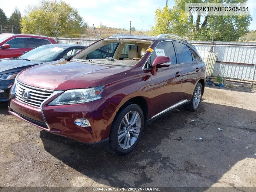 2015 Lexus Rx 350 VIN: 2T2ZK1BA0FC205454 Lot: 40706797