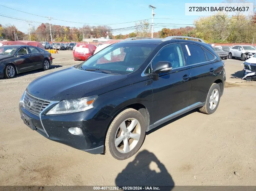 2015 Lexus Rx 350 VIN: 2T2BK1BA4FC264637 Lot: 40712292