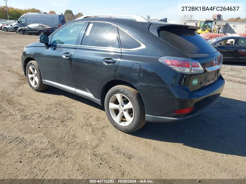 2015 Lexus Rx 350 VIN: 2T2BK1BA4FC264637 Lot: 40712292