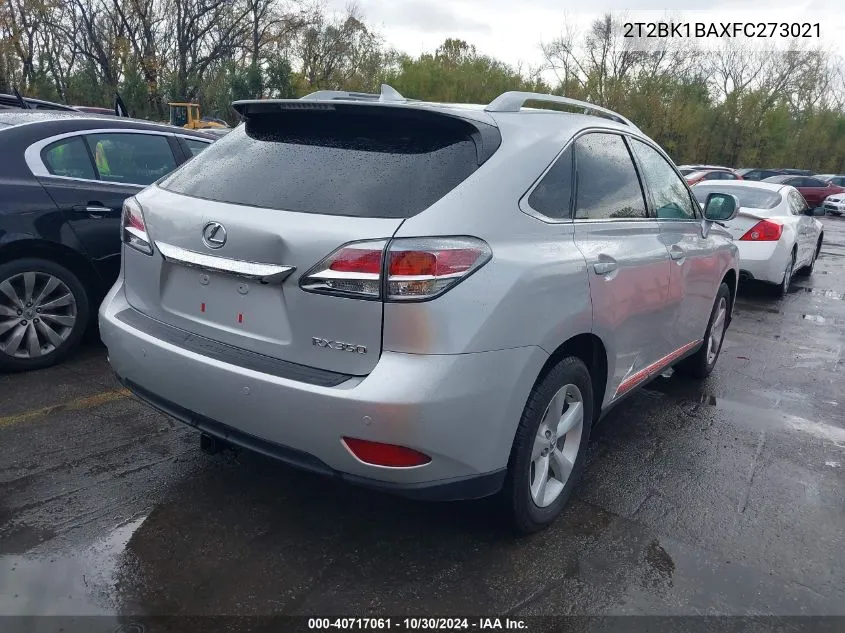 2015 Lexus Rx 350 VIN: 2T2BK1BAXFC273021 Lot: 40717061