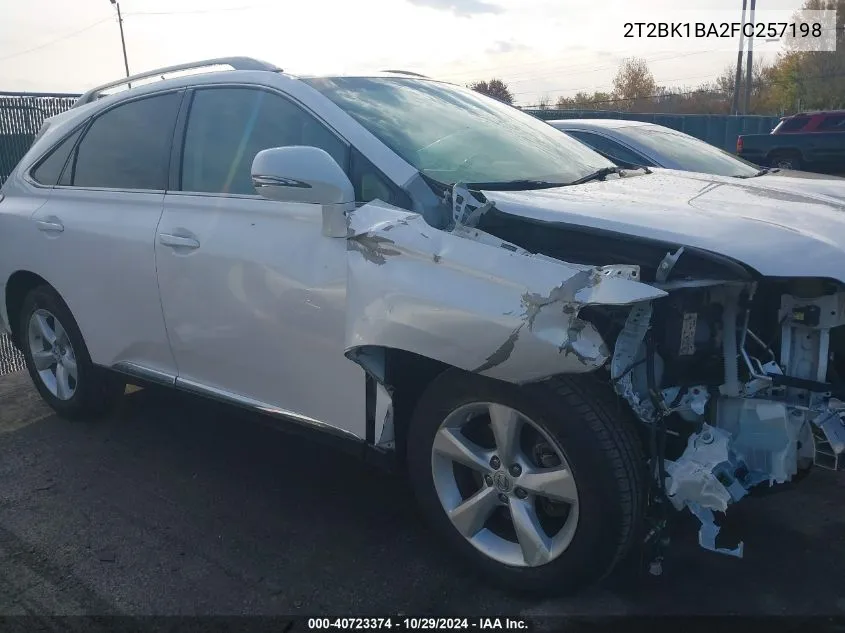 2015 Lexus Rx 350 VIN: 2T2BK1BA2FC257198 Lot: 40723374