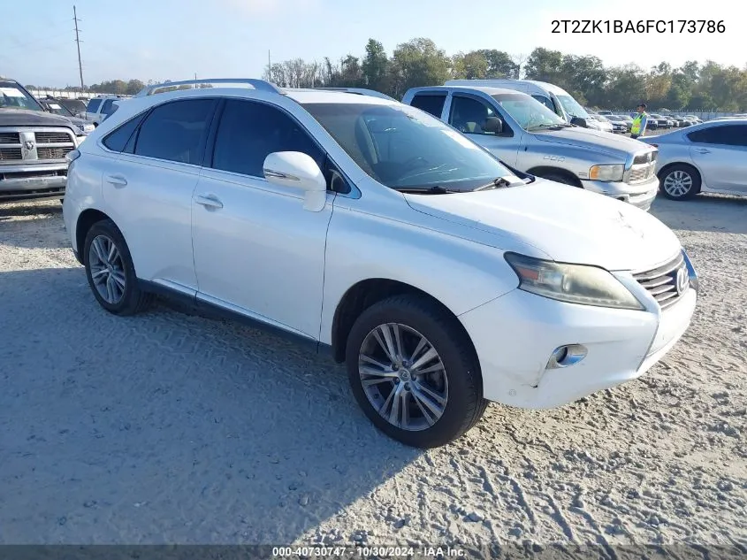 2015 Lexus Rx 350 VIN: 2T2ZK1BA6FC173786 Lot: 40730747