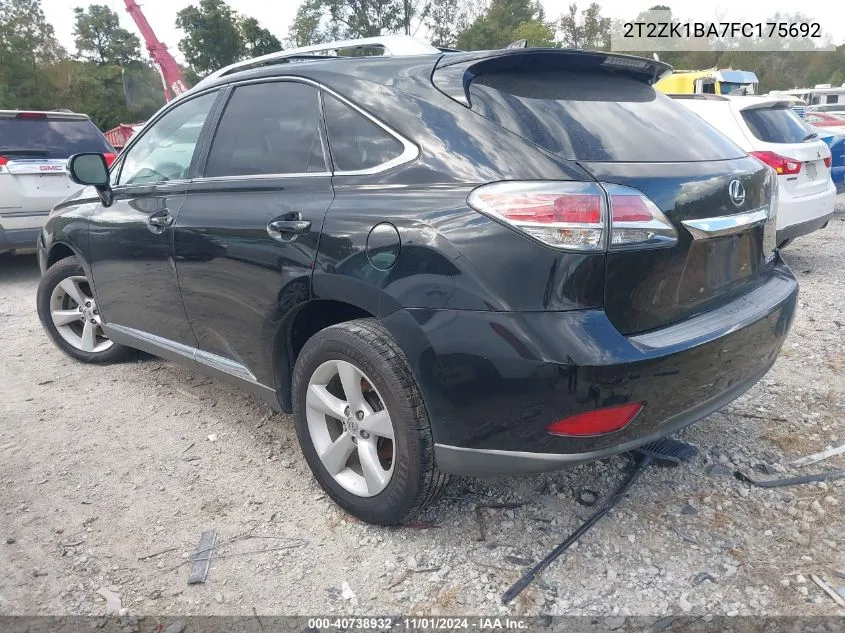 2015 Lexus Rx 350 VIN: 2T2ZK1BA7FC175692 Lot: 40738932