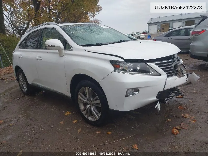 2015 Lexus Rx 350 VIN: JTJZK1BA6F2422278 Lot: 40744983