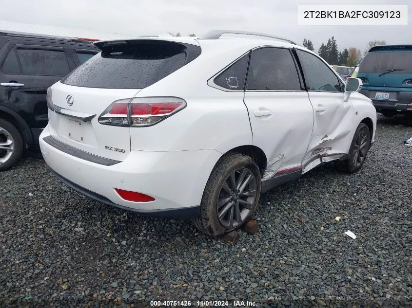 2T2BK1BA2FC309123 2015 Lexus Rx 350 F Sport