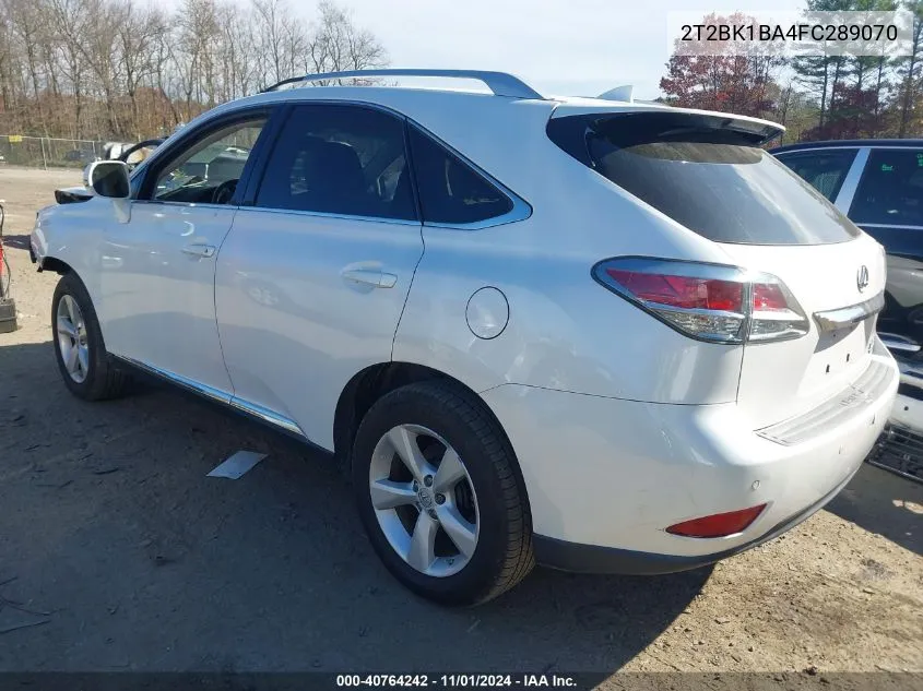 2015 Lexus Rx 350 VIN: 2T2BK1BA4FC289070 Lot: 40764242