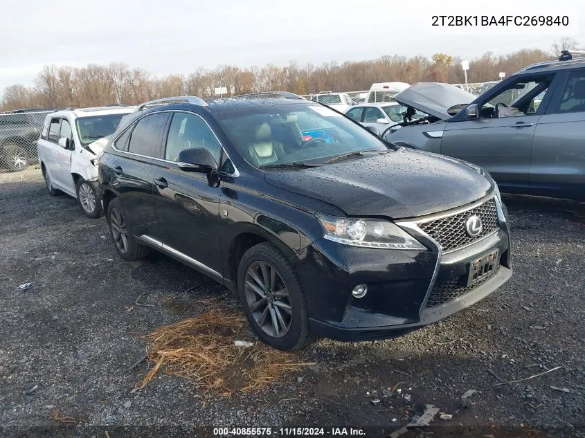 2015 Lexus Rx 350 F Sport VIN: 2T2BK1BA4FC269840 Lot: 40855575