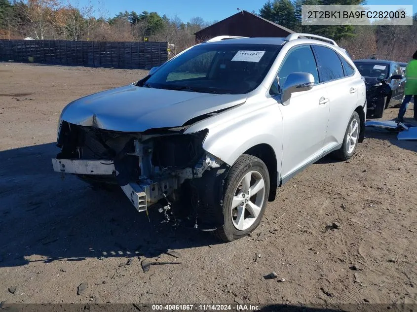 2015 Lexus Rx 350 VIN: 2T2BK1BA9FC282003 Lot: 40861867