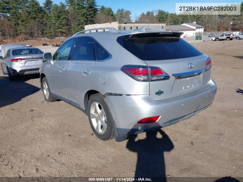 2015 Lexus Rx 350 VIN: 2T2BK1BA9FC282003 Lot: 40861867