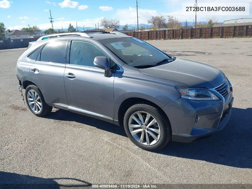 2015 Lexus Rx 450H VIN: 2T2BC1BA3FC003688 Lot: 40909404