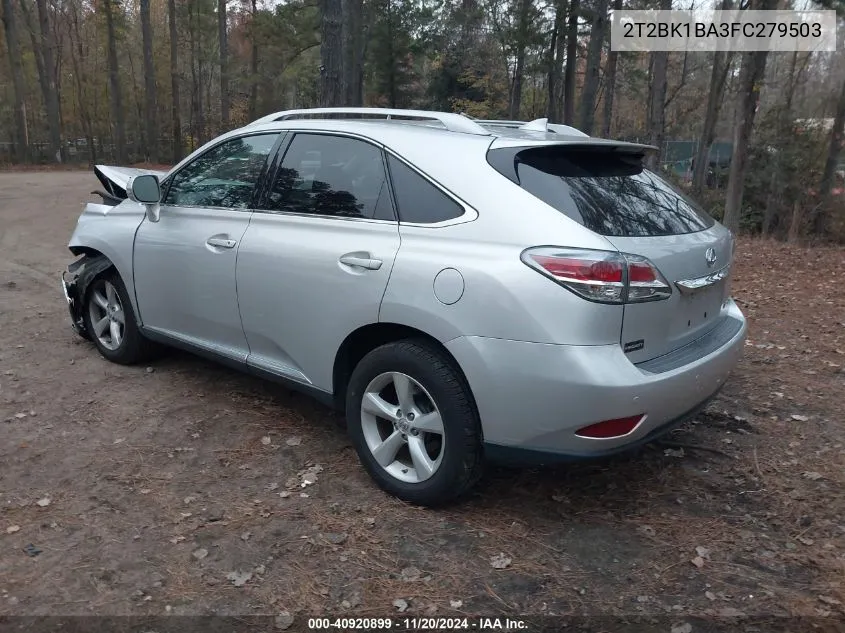 2015 Lexus Rx 350 VIN: 2T2BK1BA3FC279503 Lot: 40920899