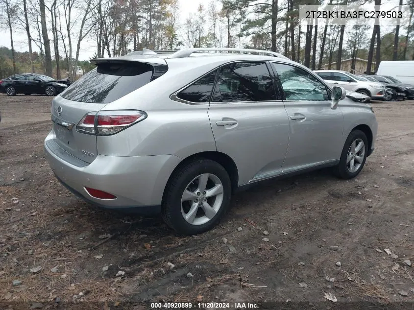 2015 Lexus Rx 350 VIN: 2T2BK1BA3FC279503 Lot: 40920899