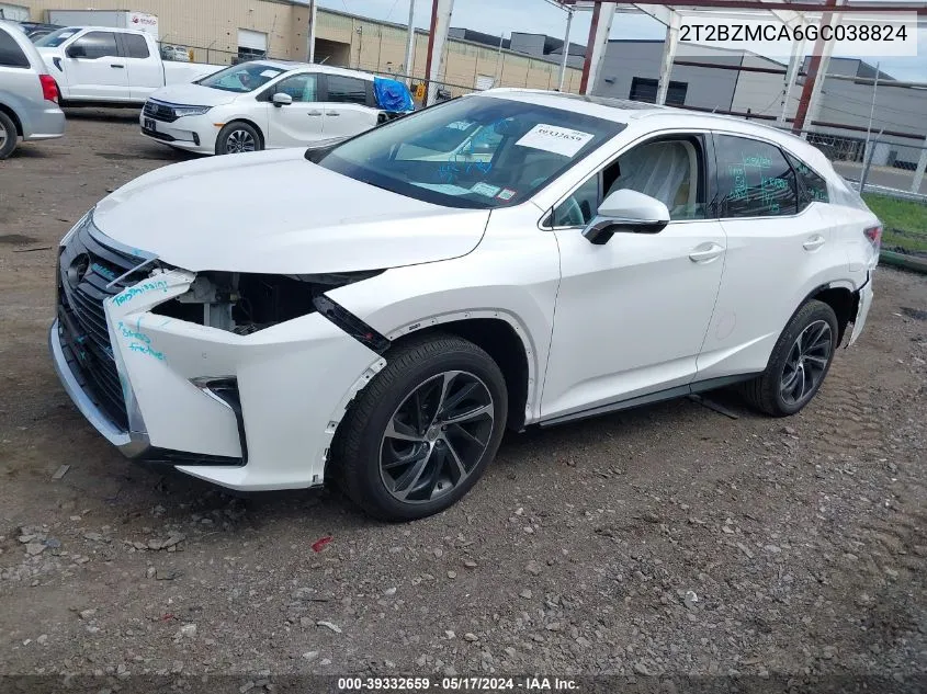 2T2BZMCA6GC038824 2016 Lexus Rx 350