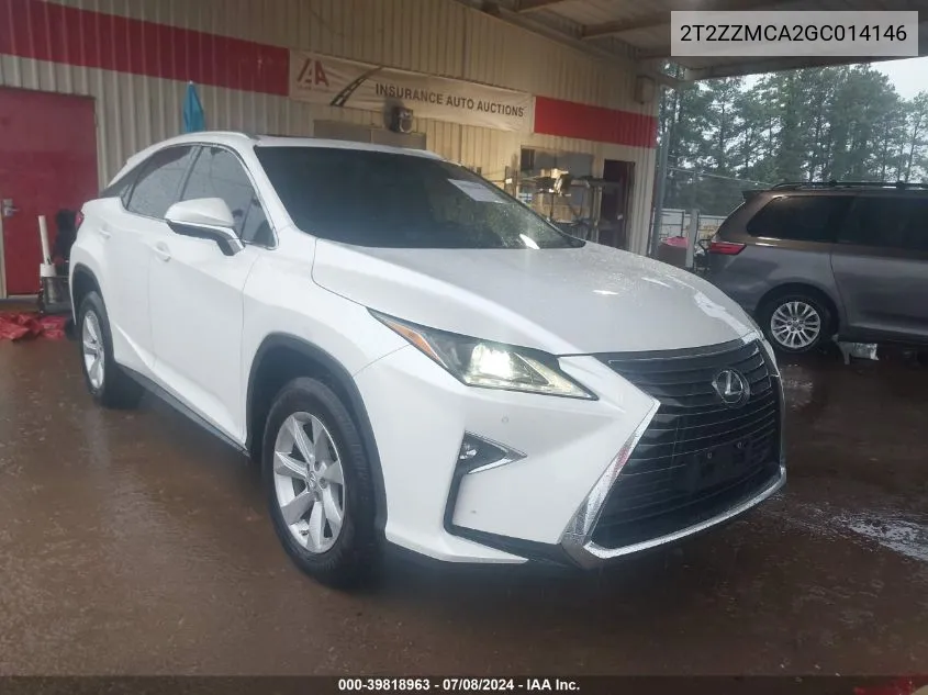 2T2ZZMCA2GC014146 2016 Lexus Rx 350