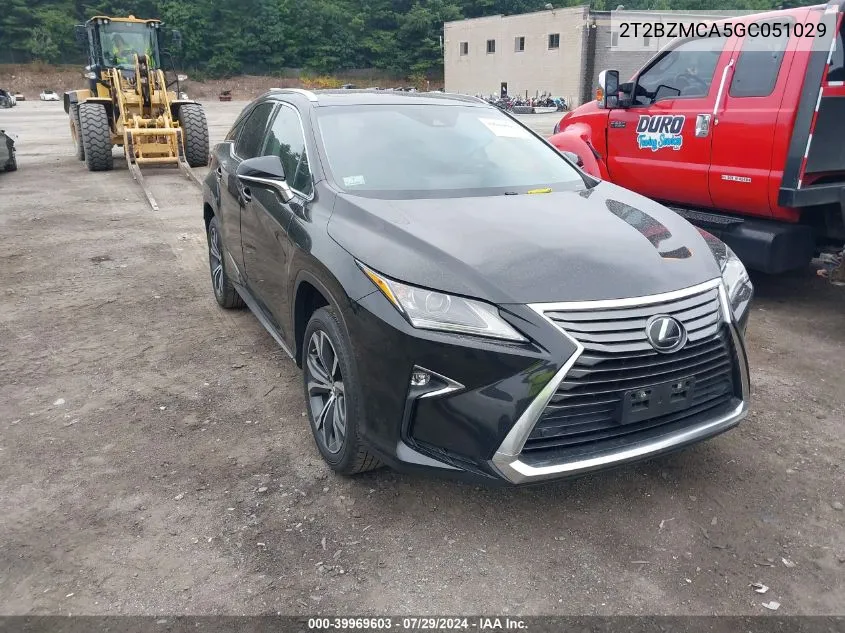 2T2BZMCA5GC051029 2016 Lexus Rx 350