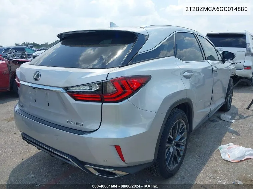 2T2BZMCA6GC014880 2016 Lexus Rx 350 F Sport