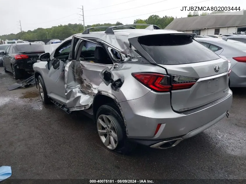 JTJBZMCA8G2003444 2016 Lexus Rx 350