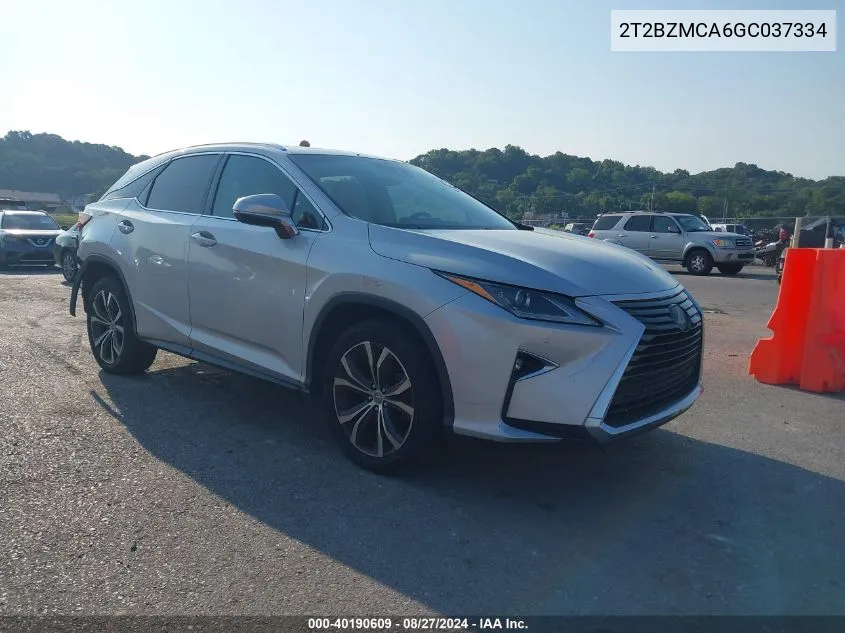 2T2BZMCA6GC037334 2016 Lexus Rx 350