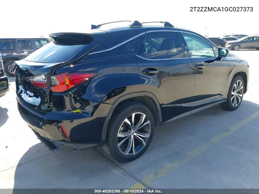 2T2ZZMCA1GC027373 2016 Lexus Rx 350