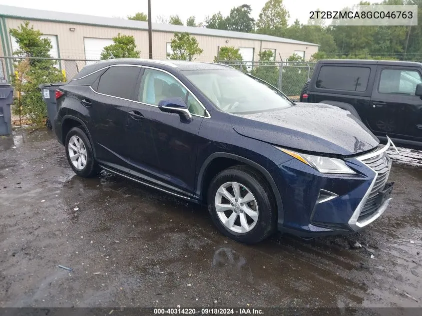 2016 Lexus Rx 350 350/Base/F Sport VIN: 2T2BZMCA8GC046763 Lot: 40314220