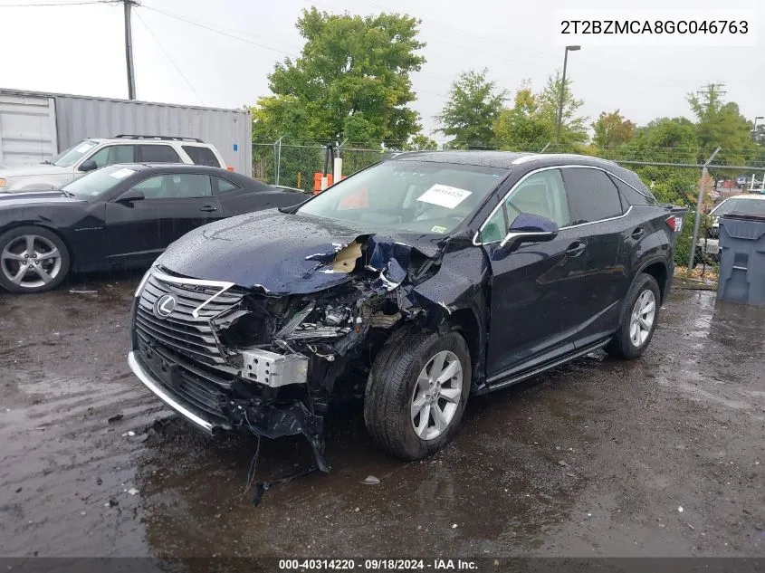 2016 Lexus Rx 350 350/Base/F Sport VIN: 2T2BZMCA8GC046763 Lot: 40314220