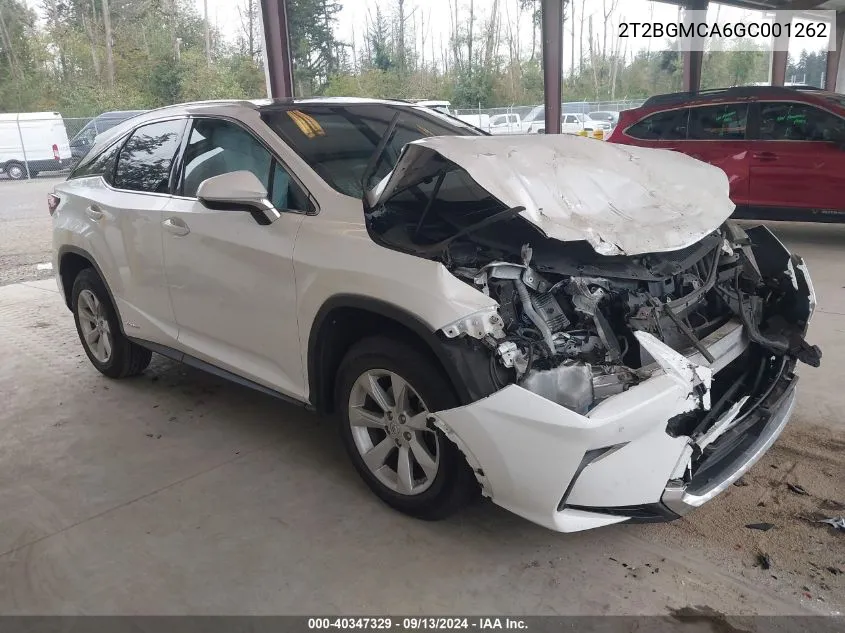 2T2BGMCA6GC001262 2016 Lexus Rx 450H/Base/F Sport