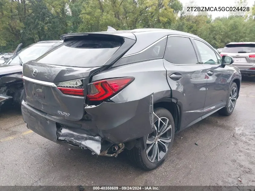 2016 Lexus Rx 350 VIN: 2T2BZMCA5GC024428 Lot: 40358609