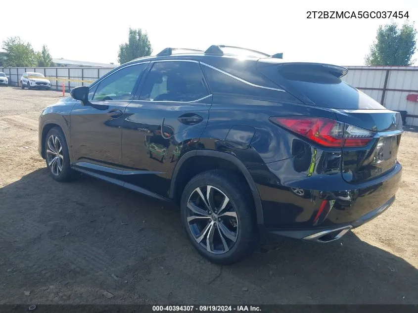 2T2BZMCA5GC037454 2016 Lexus Rx 350