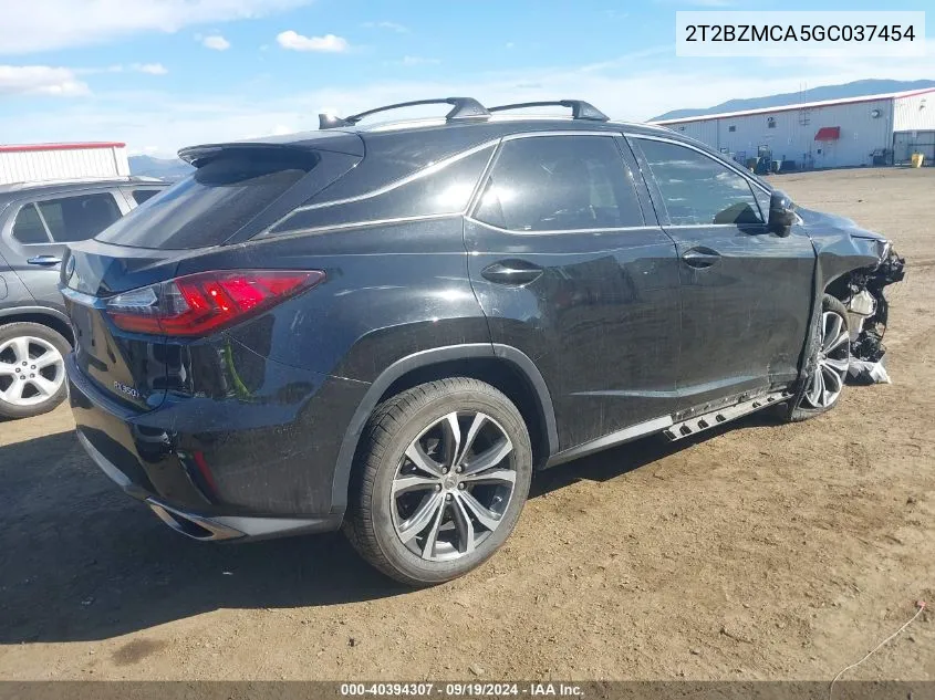 2T2BZMCA5GC037454 2016 Lexus Rx 350