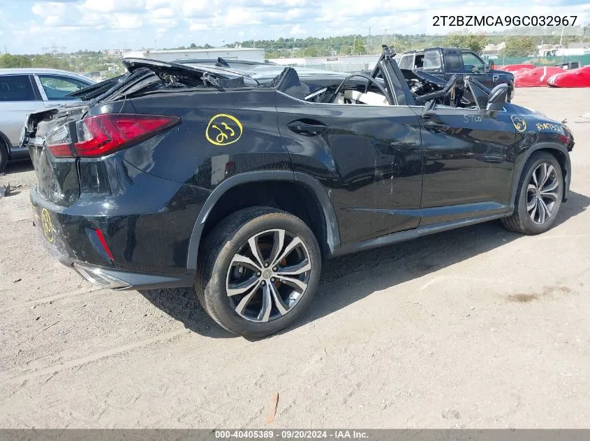 2T2BZMCA9GC032967 2016 Lexus Rx 350